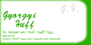 gyorgyi huff business card